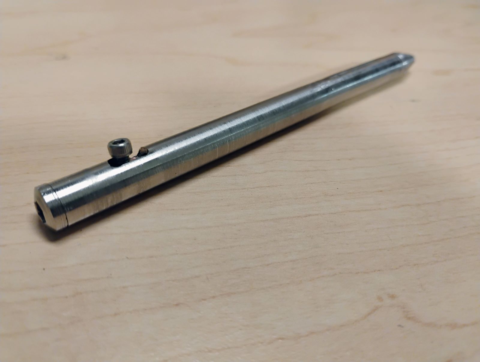 Stainless steel bolt action pen